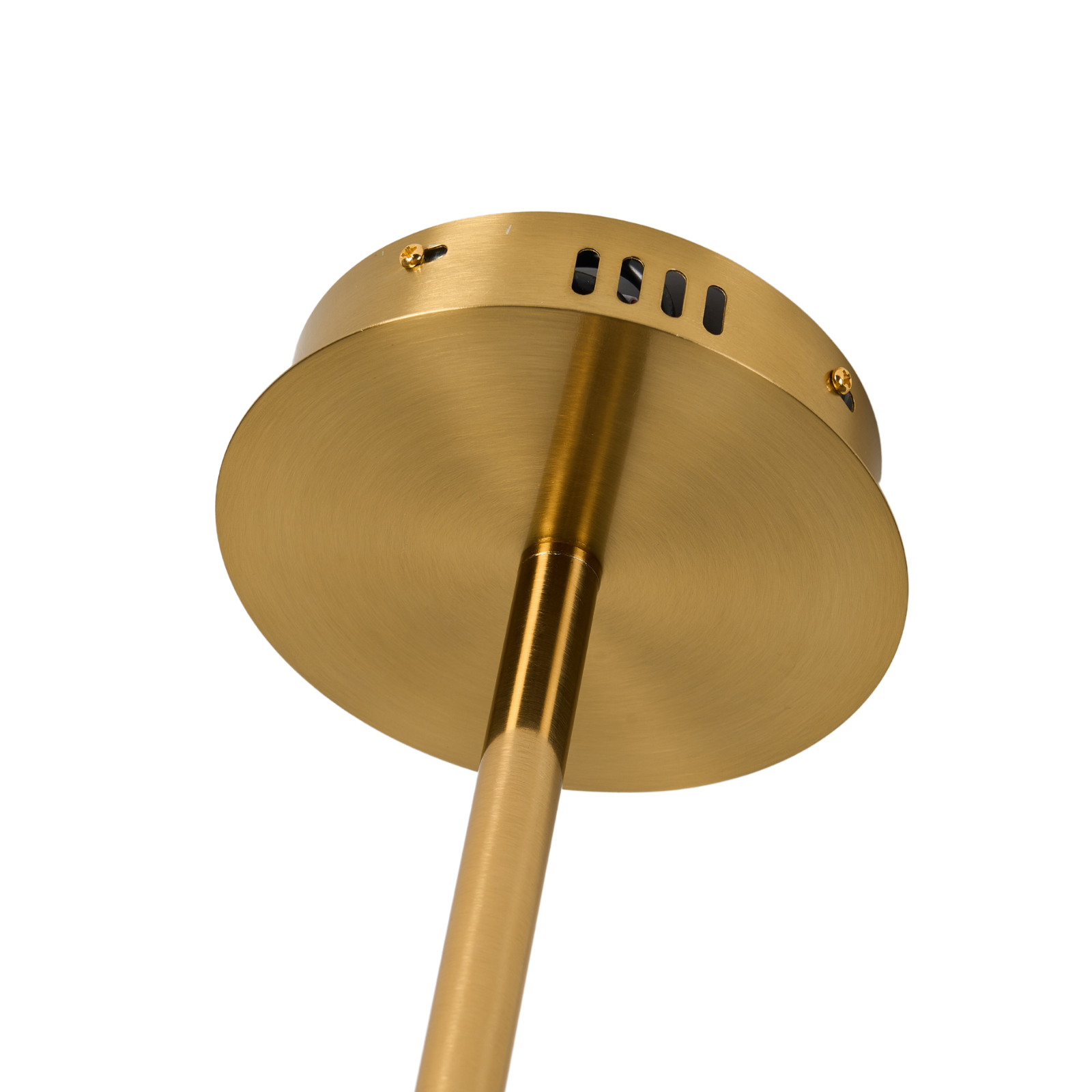Eettafel hanglamp goud glazen bollen